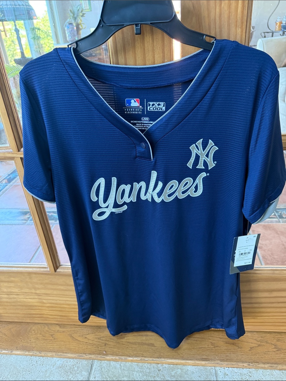 Genuine Merchandise Navy Blue Yankees Jersey Top